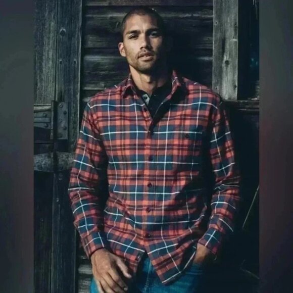 Chaps Men’s Plaid Flannel Long Sleeve Button Down Shirt Red Blue Black Green LG - Picture 2 of 16